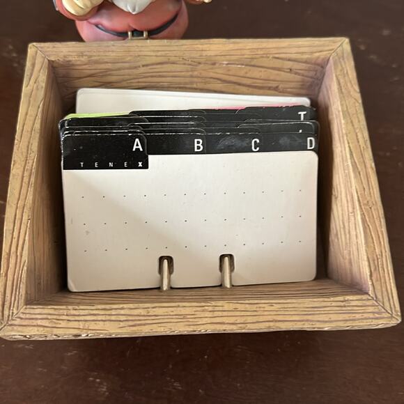 Vintage Dwarf Desk Address Rolodex - Picture 3 of 9